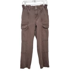 Pac Sun Elastic Waist Cargo Brown Medium 519